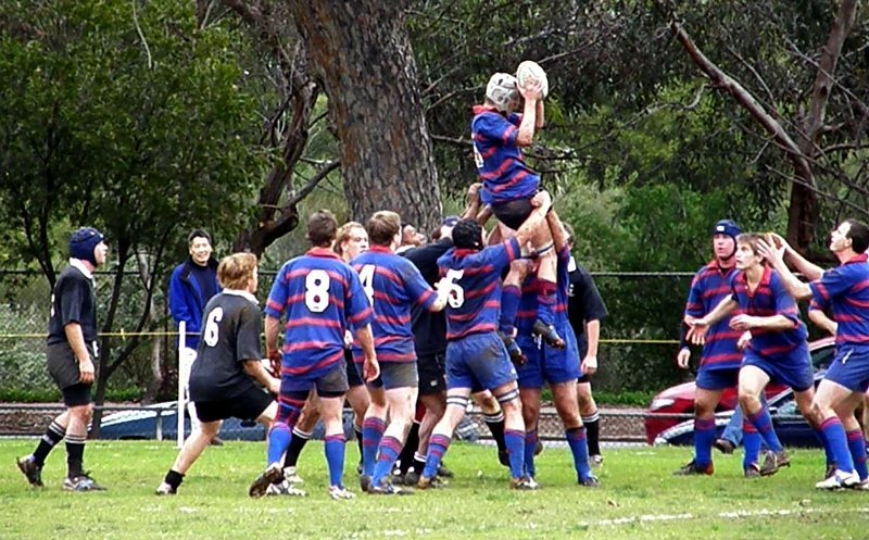 3rd XV line out